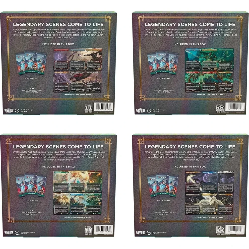 Magic: The Gathering The Lord of the Rings Tales of Middle-Earth All 4 NEW